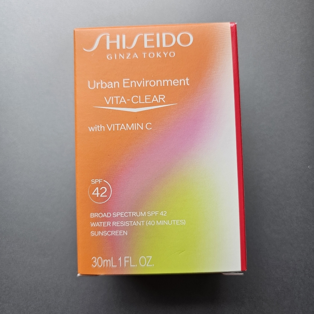 New Shiseido Tokyo Urban Environment SPF 42 Oil Free Vitamin C Sunscreen 1 Ounce